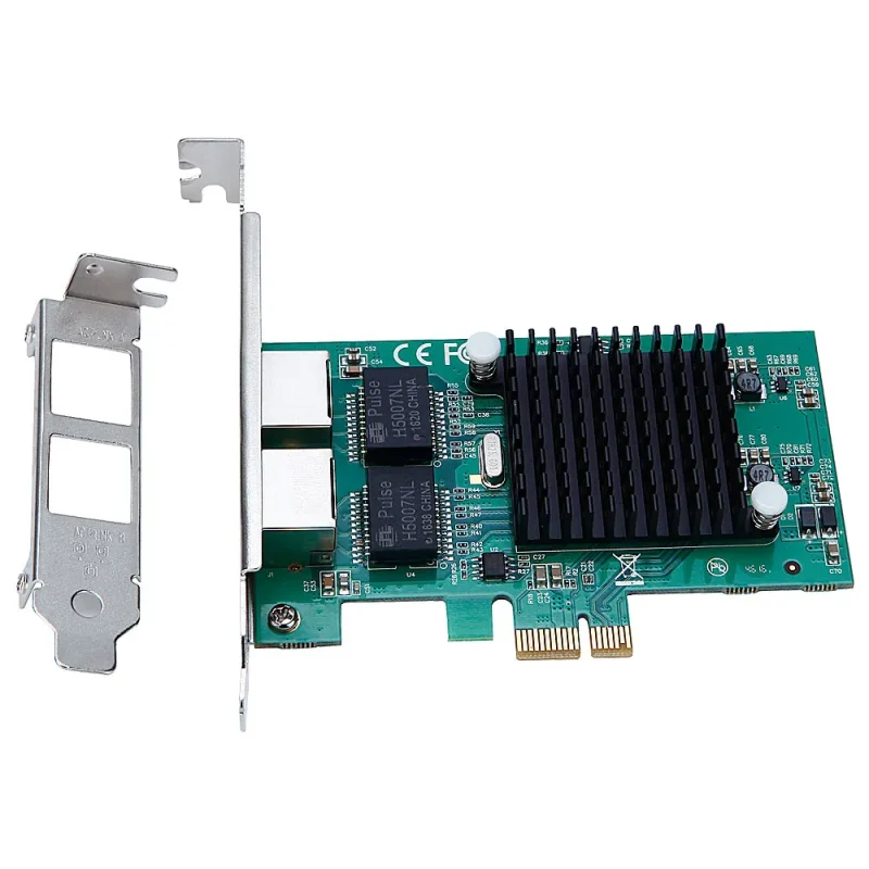 Card Mạng Intel 82575 Dual Cổng RJ45 Gigabit PCIe X1 10/100/1000Mbps 4