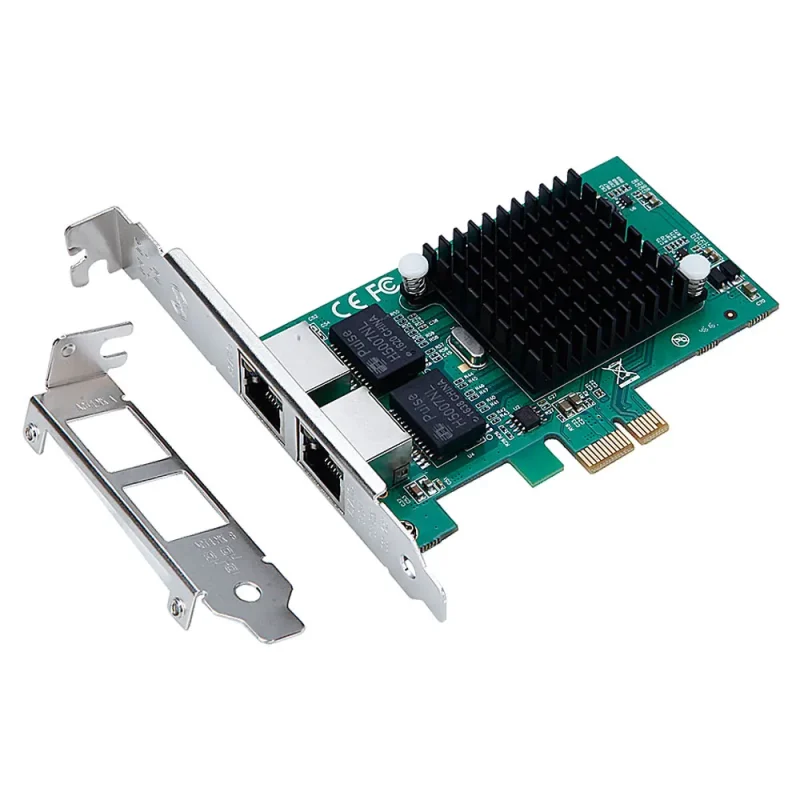 Card Mạng DIEWU PCIe Gigabit Dual Cổng Intel 82575 10/100/1000Mbps 2