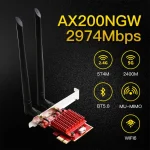 Card mạng không dây Intel AX200 PCIe WiFi6 3000M 1