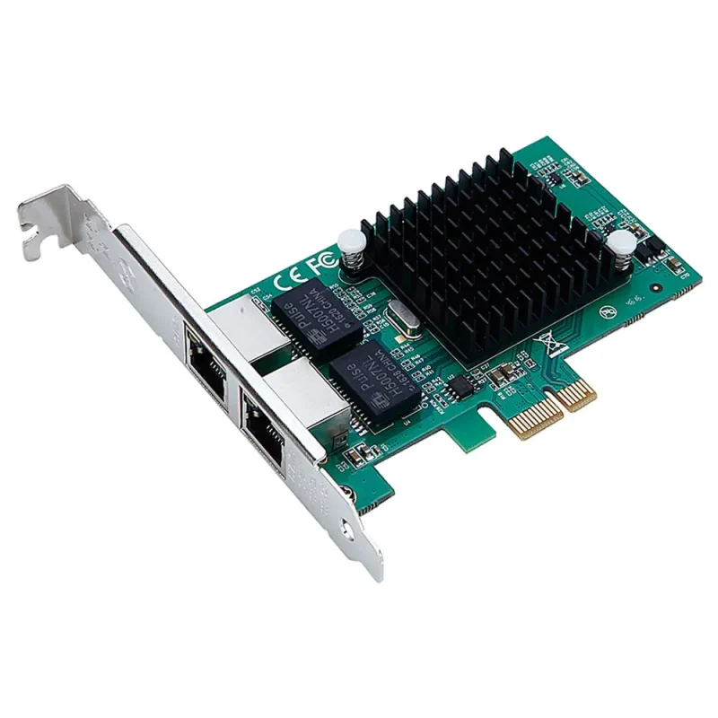 Card Mạng Intel 82575 Dual Cổng RJ45 Gigabit PCIe X1 10/100/1000Mbps 3