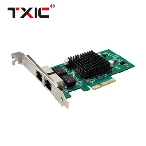 Card Mạng Dual Cổng PCIe Gigabit LAN 10/100/1000Mbps NIC Với Chipset Intel 82576 1