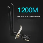 Card mạng PCI Express wifi băng tần Kép 5G 1200Mbps 1