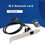 M.2 B- key M-key RJ45 Ethernet 10/100/1000Mbps Network Card RTL8111H 1