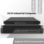 Máy tính công nghiệp H110-6, 4 Gigabit Optical, Router, Tương thích i3-6300/i5-6400/i7-7700 1