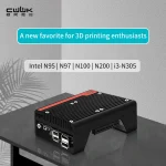 Máy tính CWWK Magic N100, Mini PC nhỏ, khe PCIe x8, 4 NVMe, Lựa chọn yêu thích cho game thủ và in 3D tự làm 1